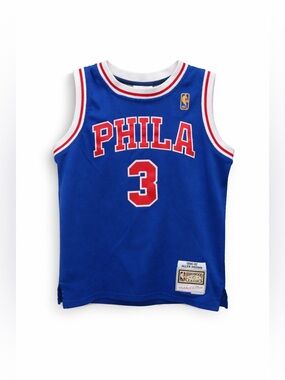 Youth L 14/16 Allen Iverson #3 Philadelphia 76ers Jersey Mitchell & Ness